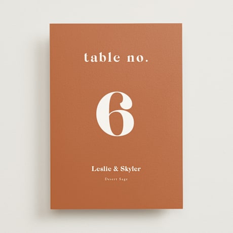 Table Numbers