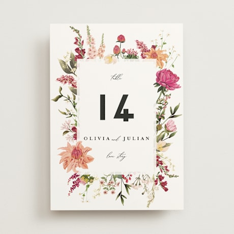 Table Numbers