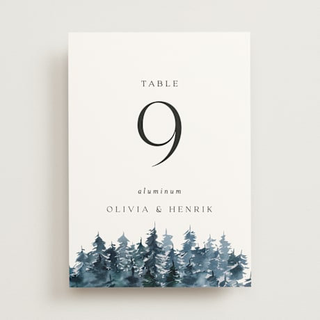 Table Numbers