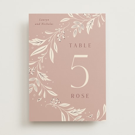 Table Numbers