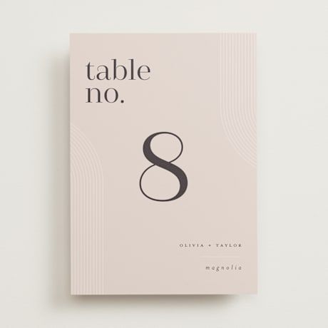 Table Numbers