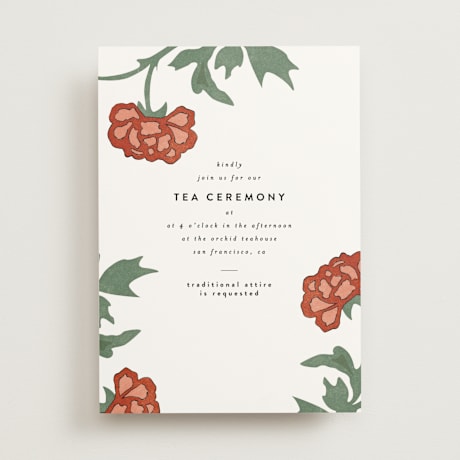 Tea Ceremony Invitations