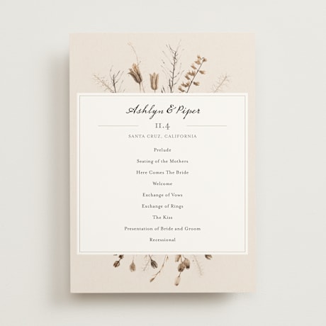 Wedding Programs