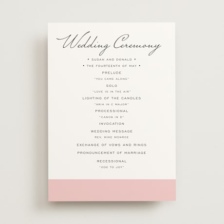Wedding Programs
