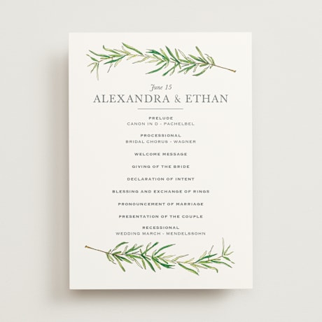 Wedding Programs