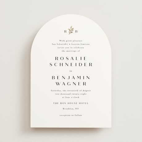 Foil-Pressed Wedding Invitations