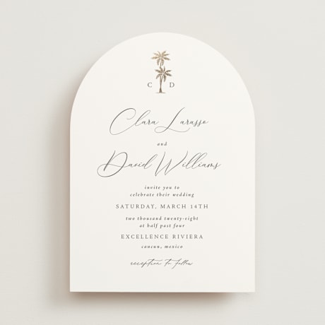 Foil-Pressed Wedding Invitations