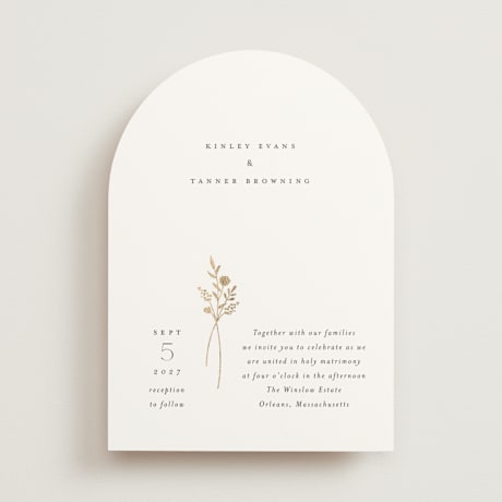 Foil-Pressed Wedding Invitations