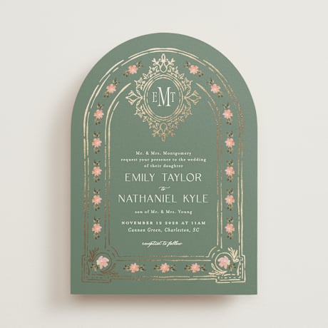 Foil-Pressed Wedding Invitations