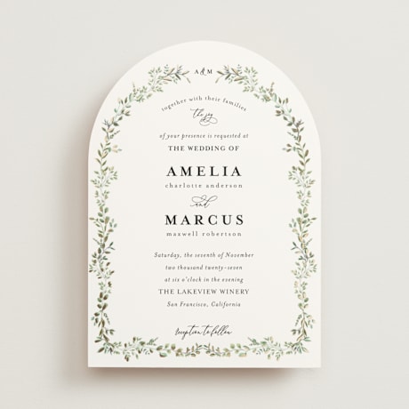 Foil-Pressed Wedding Invitations