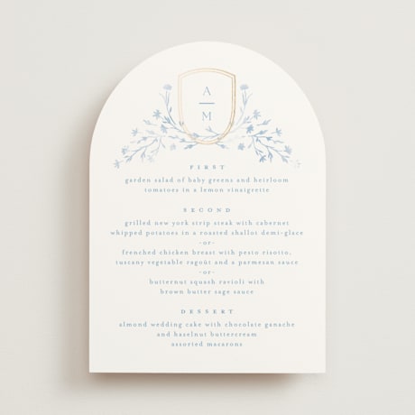 Foil-Pressed Menus
