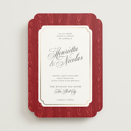 Foil-Pressed Wedding Invitations