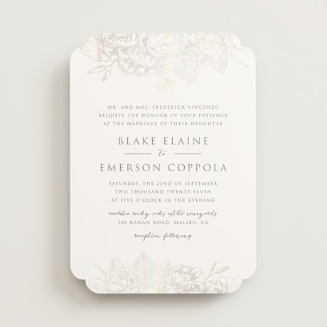 Gloss-Press Wedding Invitations