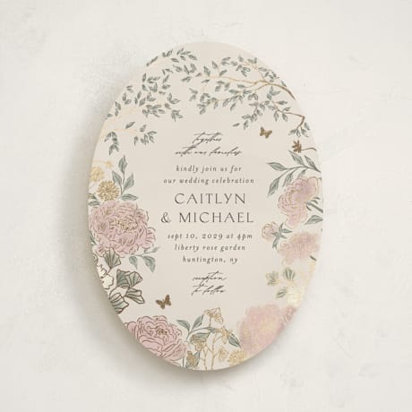 Foil-Pressed Wedding Invitations