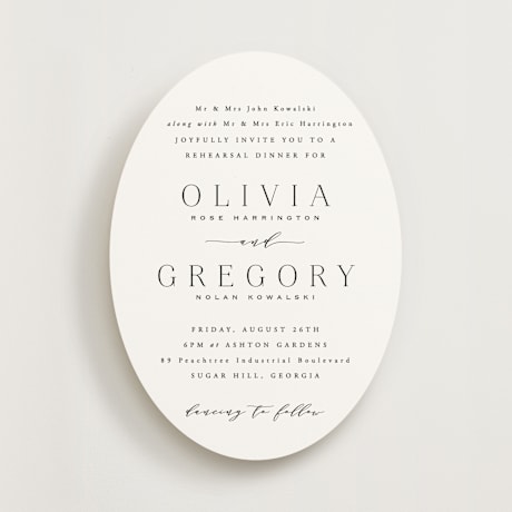 Rehearsal Dinner Invitations
