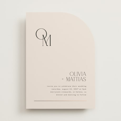 Foil-Pressed Wedding Invitations