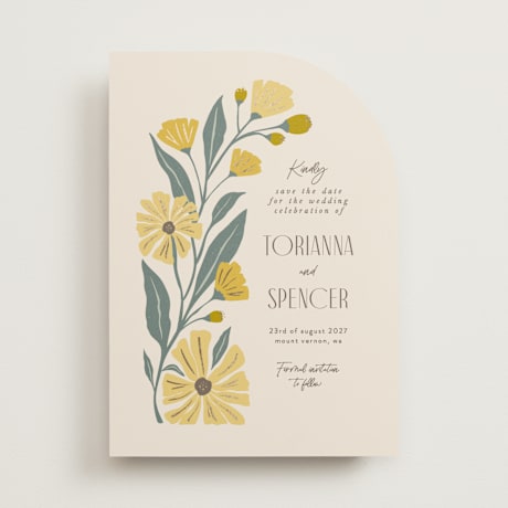 Foil-Pressed Save the Date Cards