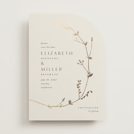 Foil-Pressed Save the Date Cards