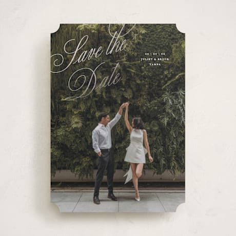 Foil-Pressed Save the Date Cards