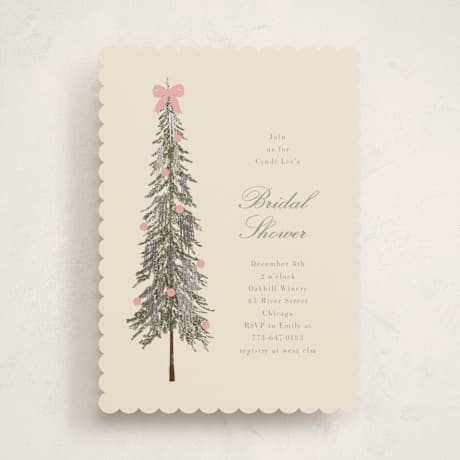 Foil-Pressed Bridal Shower Invitations