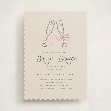 Foil-Pressed Bridal Shower Invitations