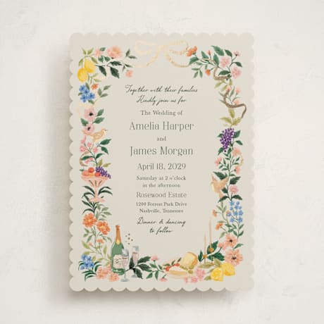 Foil-Pressed Wedding Invitations