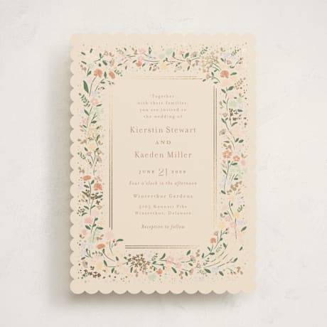 Foil-Pressed Wedding Invitations