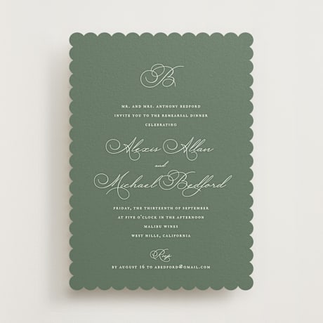 Rehearsal Dinner Invitations