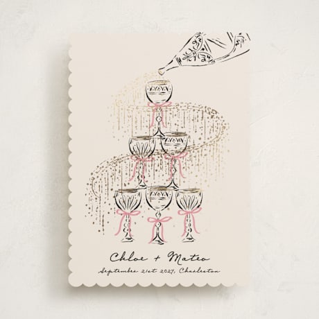 Foil-Pressed Save the Date Cards