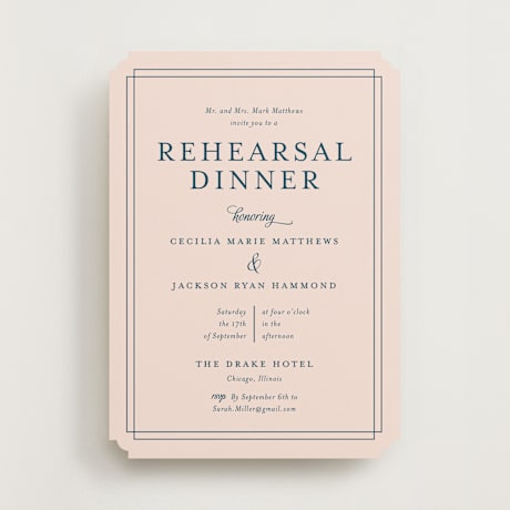 Rehearsal Dinner Invitations