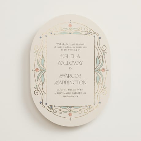 Foil-Pressed Wedding Invitations