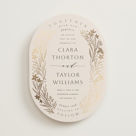Foil-Pressed Wedding Invitations