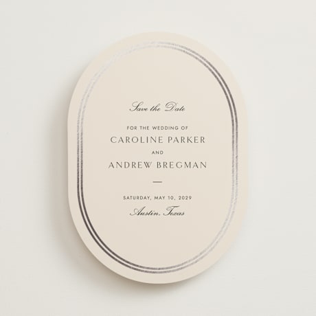 Foil-Pressed Save the Date Cards
