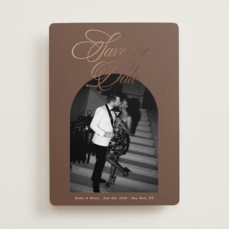 Foil-Pressed Save the Date Cards