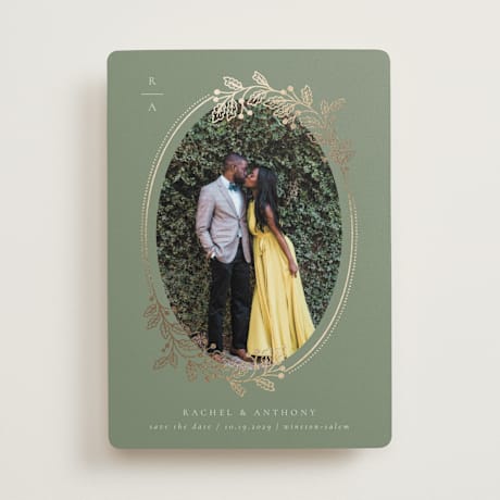 Foil-Pressed Save the Date Cards