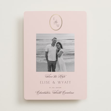 Foil-Pressed Save the Date Cards