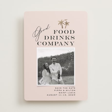 Foil-Pressed Save the Date Cards