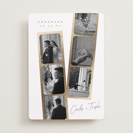 Foil-Pressed Save the Date Cards