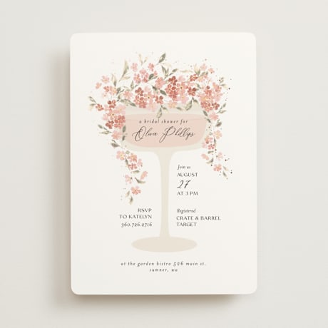 Foil-Pressed Bridal Shower Invitations