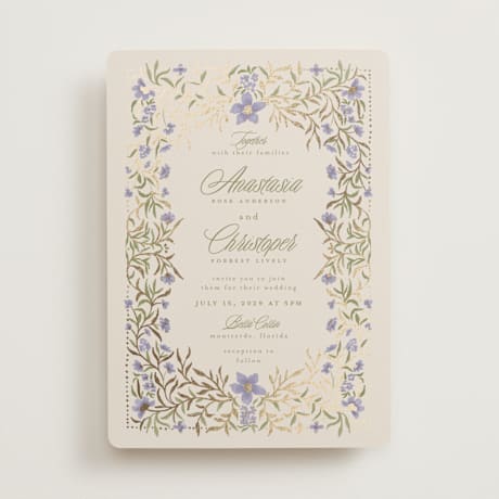 Foil-Pressed Wedding Invitations
