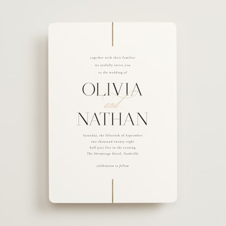 Foil-Pressed Wedding Invitations