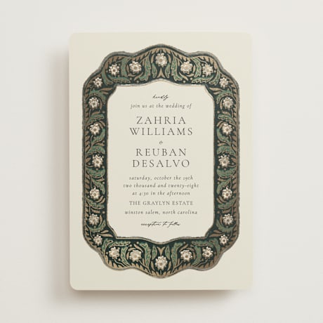Foil-Pressed Wedding Invitations