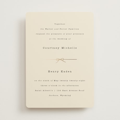 Foil-Pressed Wedding Invitations