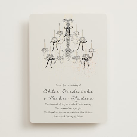 Foil-Pressed Wedding Invitations