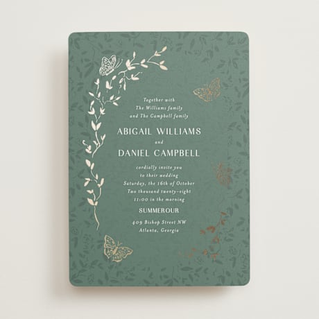 Foil-Pressed Wedding Invitations