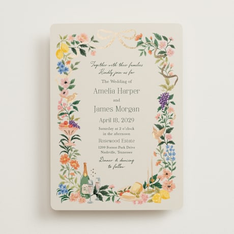 Foil-Pressed Wedding Invitations