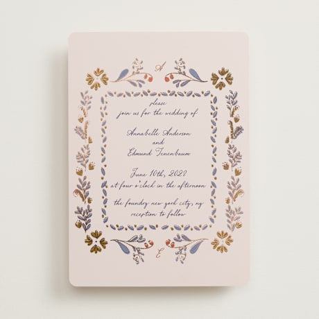 Foil-Pressed Wedding Invitations