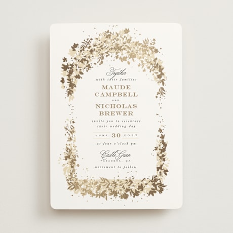Foil-Pressed Wedding Invitations