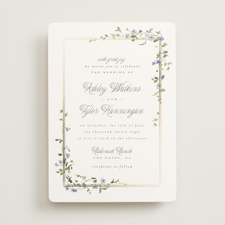 Foil-Pressed Wedding Invitations