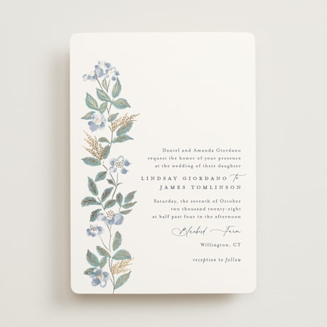 Foil-Pressed Wedding Invitations